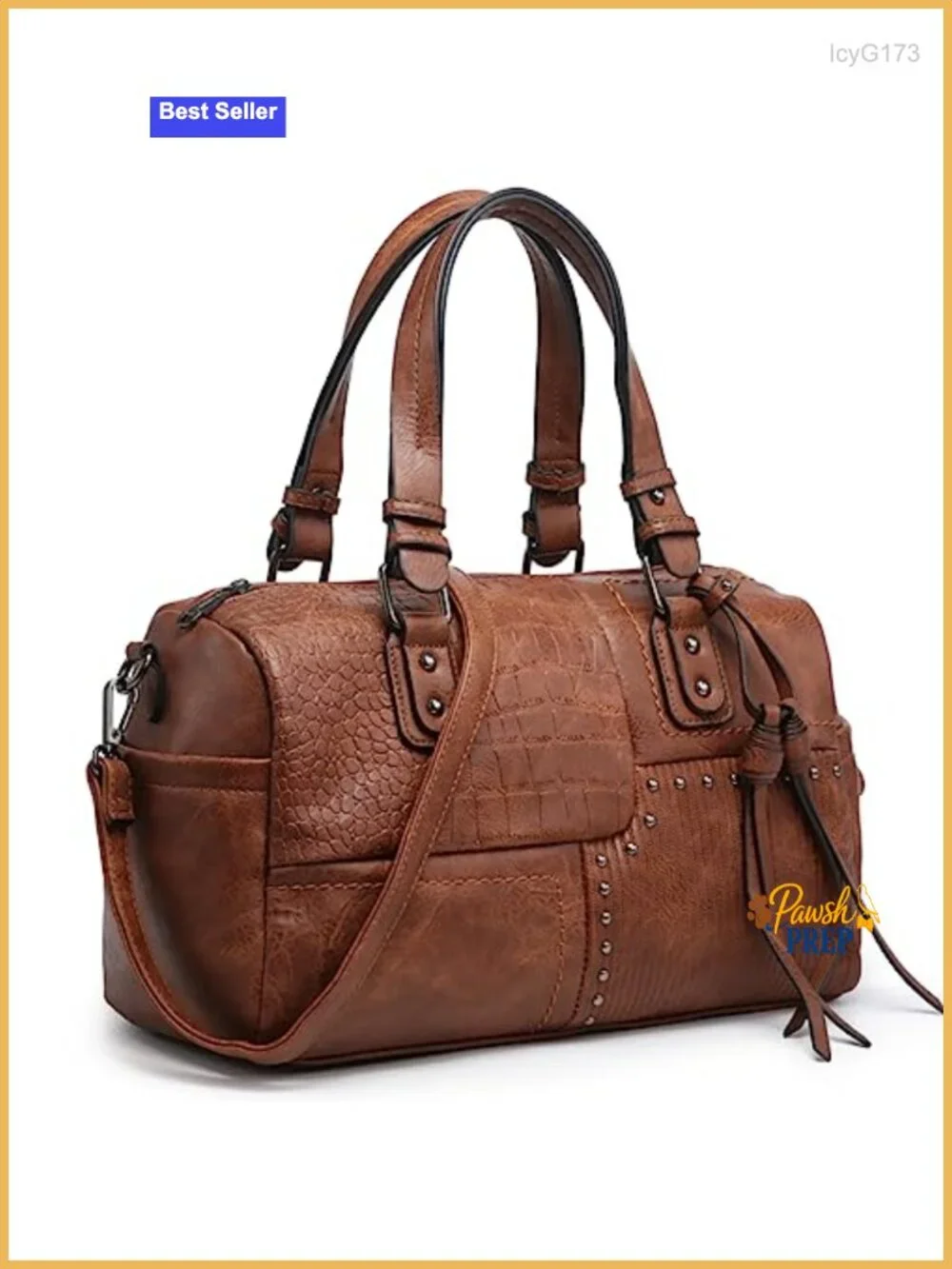 Large Vegan Leather Hobo Satchel Shoulder Bag Work Tote